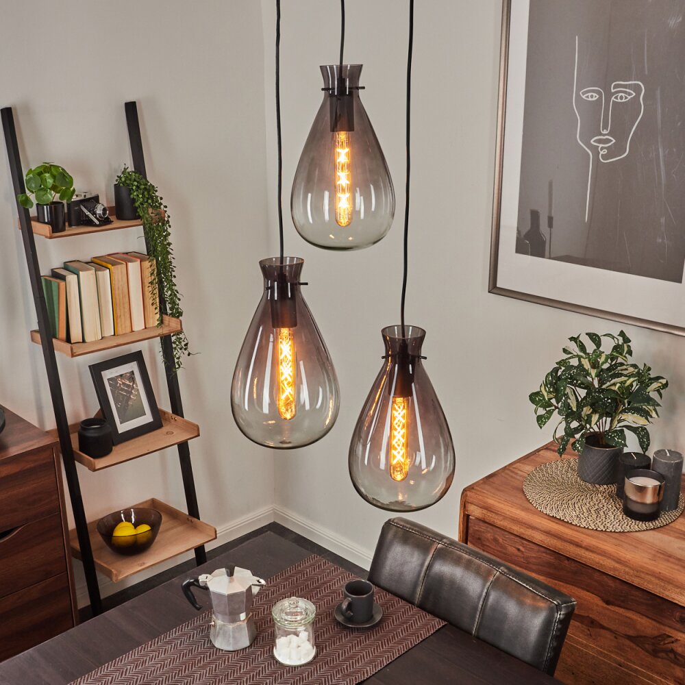 Brolla Hanglamp Zwart, 3-lichts main product photo