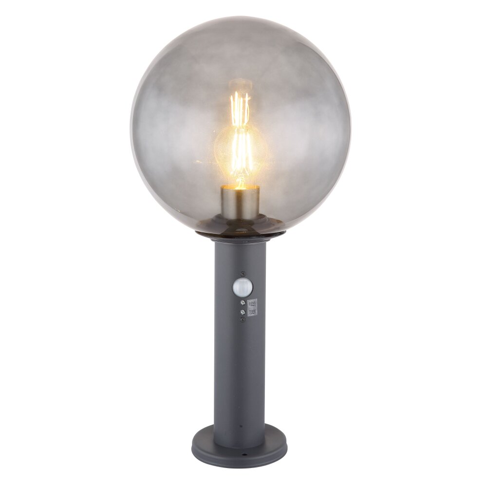 Globo HEDWIG Padverlichting Antraciet, 1-licht, Bewegingsmelder main product photo
