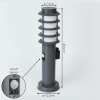 Tunes Padverlichting Antraciet, 1-licht, Bewegingsmelder