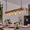 Montgomery Hanglamp Natuurlijke kleuren, Zwart, 5-lichts