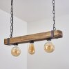 Montgomery Hanglamp Natuurlijke kleuren, Zwart, 3-lichts