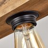 Montgomery Plafondlamp Natuurlijke kleuren, Zwart, 3-lichts