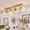 Orny Plafondlamp Natuurlijke kleuren, Wit, 4-lichts