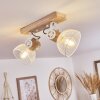 Orny Plafondlamp Natuurlijke kleuren, Wit, 2-lichts