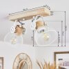 Orny Plafondlamp Natuurlijke kleuren, Wit, 2-lichts