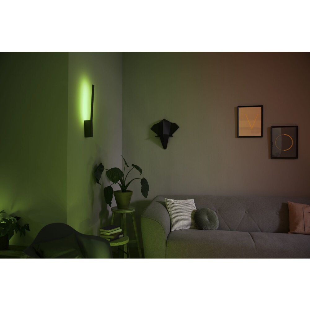 Philips Hue White & Color Ambiance Liane Muurlamp LED Zwart, 1-licht, Kleurwisselaar