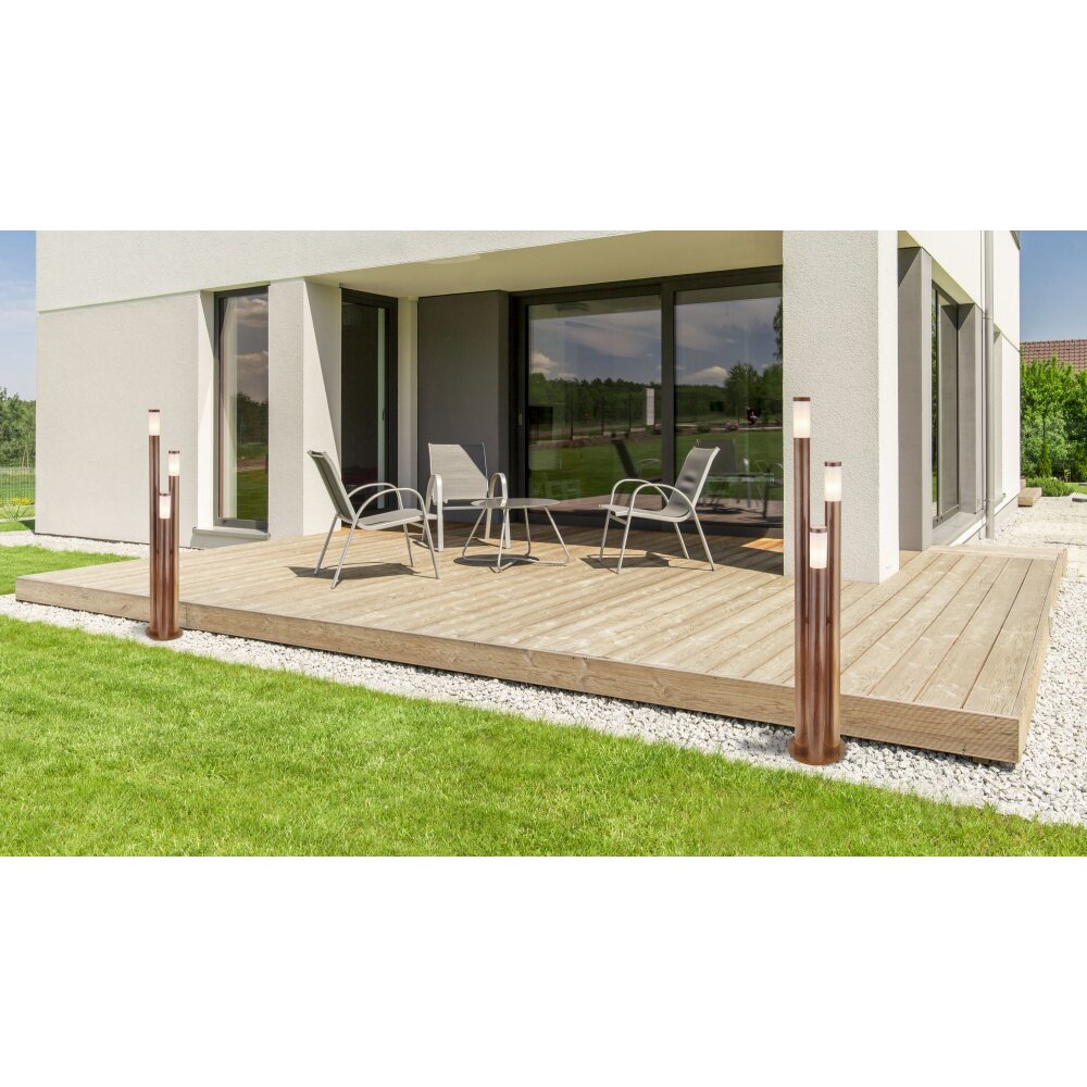 Globo BOSTON Padverlichting Hout donker, 3-lichts main product photo