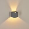 Badajoz Muurlamp Grijs, 1-licht