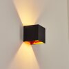 Badajoz Muurlamp Koperkleurig, Zwart, 1-licht