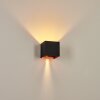 Badajoz Muurlamp Koperkleurig, Zwart, 1-licht