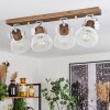 Orny Plafondlamp Bruin, Wit, 4-lichts