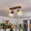 Orny Plafondlamp Bruin, Wit, 2-lichts