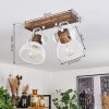 Orny Plafondlamp Bruin, Wit, 2-lichts