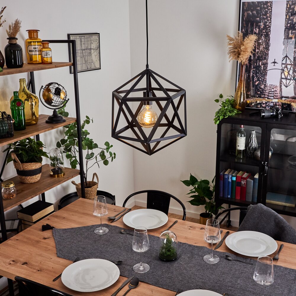 Melide Hanger Zwart, 1-licht main product photo