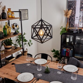 Melide Hanger Zwart, 1-licht Melide Hanger Zwart, 1-licht