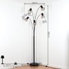 Bardhaman Staande lamp Zwart, 5-lichts