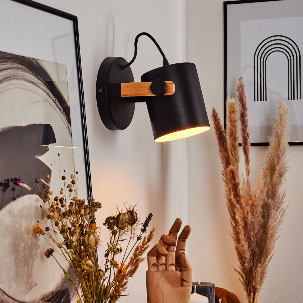 Rebbenas Muurlamp Natuurlijke kleuren, Zwart, 1-licht main product photo