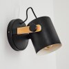 Rebbenas Muurlamp Natuurlijke kleuren, Zwart, 1-licht