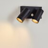 Hakamken Buiten muurverlichting Zwart, 2-lichts, Bewegingsmelder