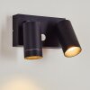 Hakamken Buiten muurverlichting Zwart, 2-lichts, Bewegingsmelder