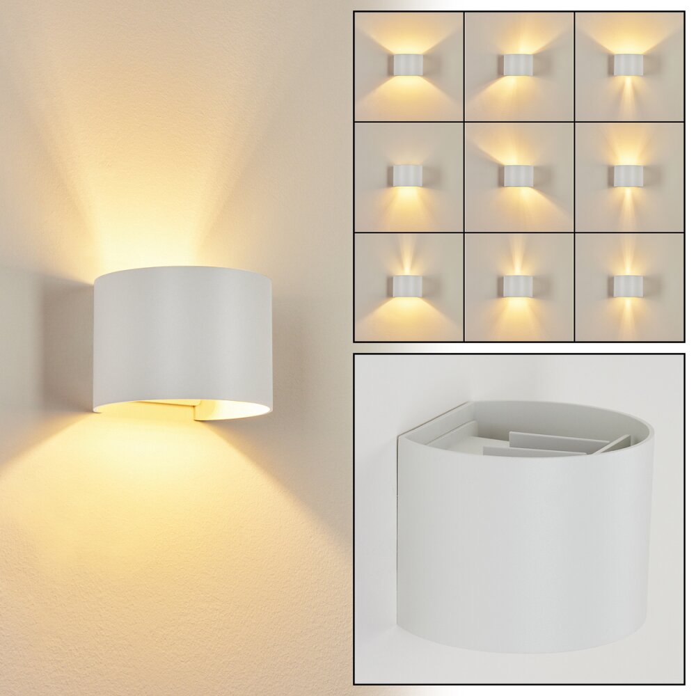 Badajoz Muurlamp Wit, 1-licht main product photo