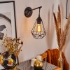 Cenova Muurlamp Zwart, 1-licht