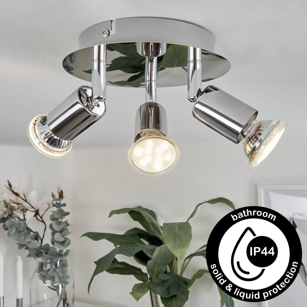 Morges Plafondlamp LED Chroom, 3-lichts main product photo