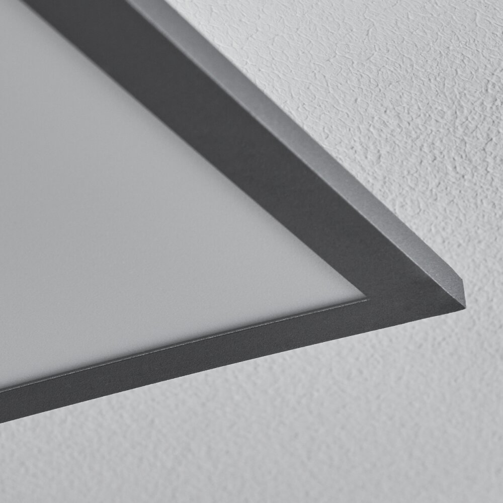 Salmi Plafondpaneel LED Zwart, Wit, 1-licht