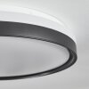 Buris Plafondlamp LED Zwart, Wit, 1-licht, Afstandsbediening