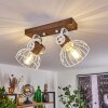 Orny Plafondlamp Bruin, Wit, 2-lichts