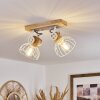 Orny Plafondlamp Natuurlijke kleuren, Wit, 2-lichts