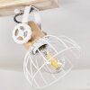 Orny Plafondlamp Natuurlijke kleuren, Wit, 2-lichts