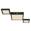 Globo BURKHARD Plafondlamp LED Zwart, 1-licht