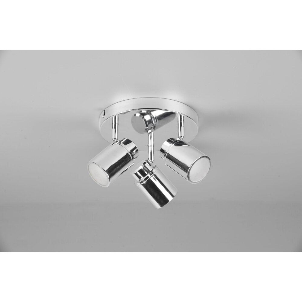 Trio-Leuchten Angelo Plafondlamp Chroom, 3-lichts