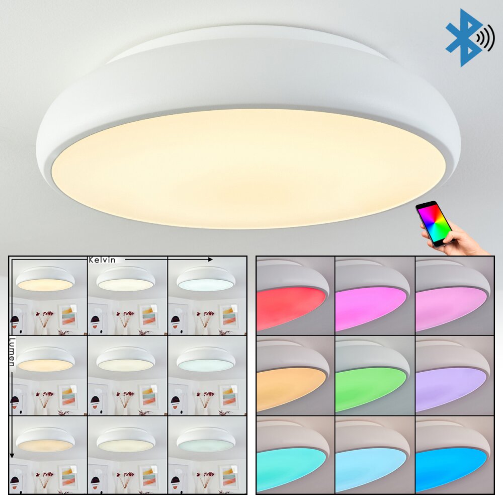 Rhone Plafondlamp LED Wit, 1-licht, Kleurwisselaar main product photo