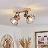 Orny Plafondlamp Natuurlijke kleuren, Roest, 2-lichts