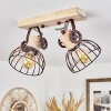Orny Plafondlamp Natuurlijke kleuren, Roest, 2-lichts
