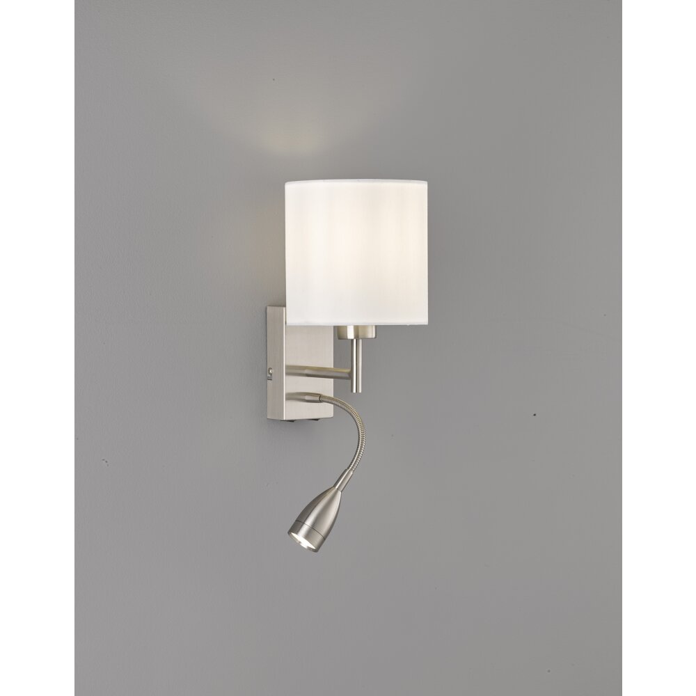 Fischer-Honsel Dreamer Muurlamp Nikkel mat, 1-licht main product photo