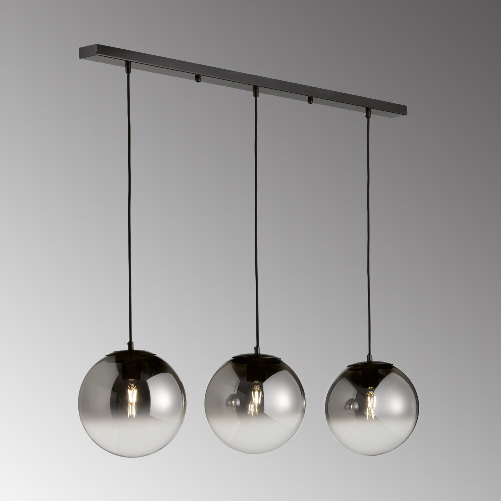 SCHÖNER-WOHNEN-Kollektion Mirror Hanglamp Zwart, 3-lichts main product photo