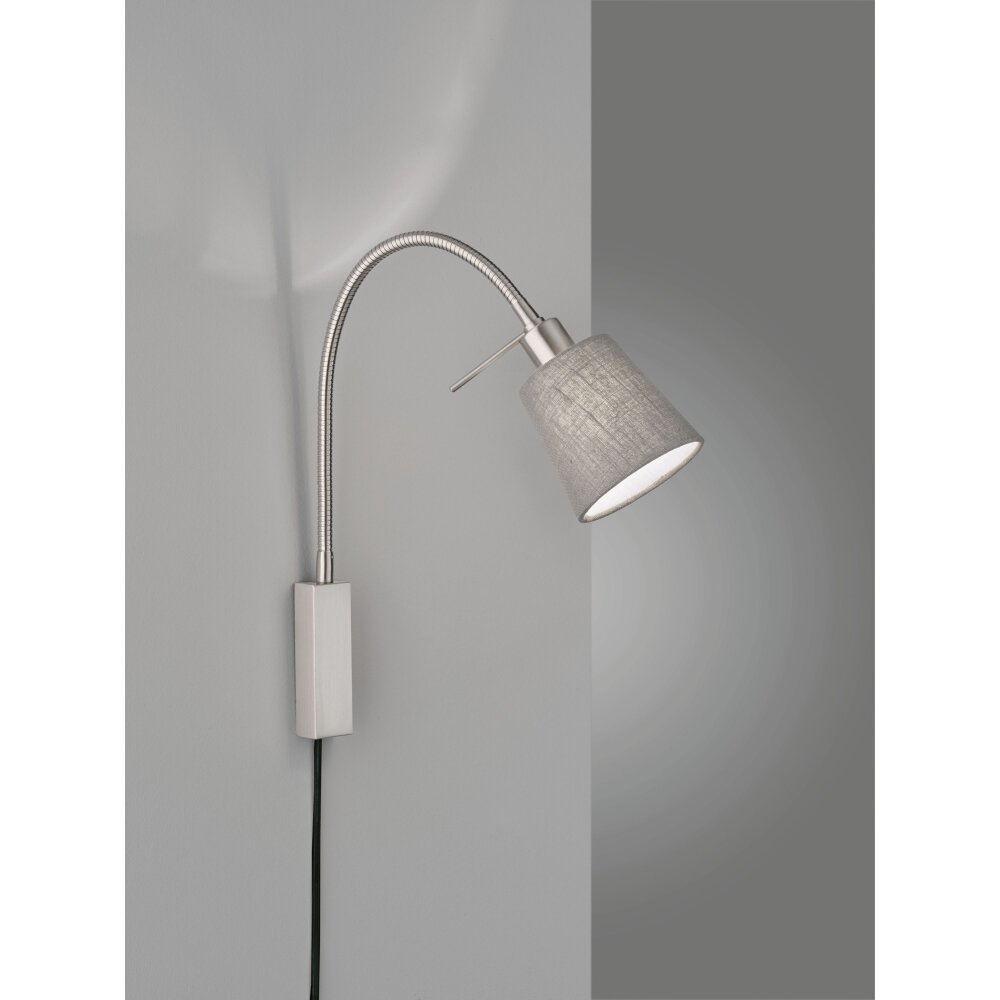 Fischer-Honsel Wolke Muurlamp Nikkel mat, 1-licht main product photo