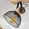 Orny Plafondlamp Natuurlijke kleuren, Zwart, 3-lichts