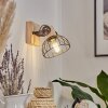 Orny Muurlamp Bruin, Natuurlijke kleuren, 1-licht