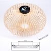 Oravi Plafondlamp Hout licht, 1-licht