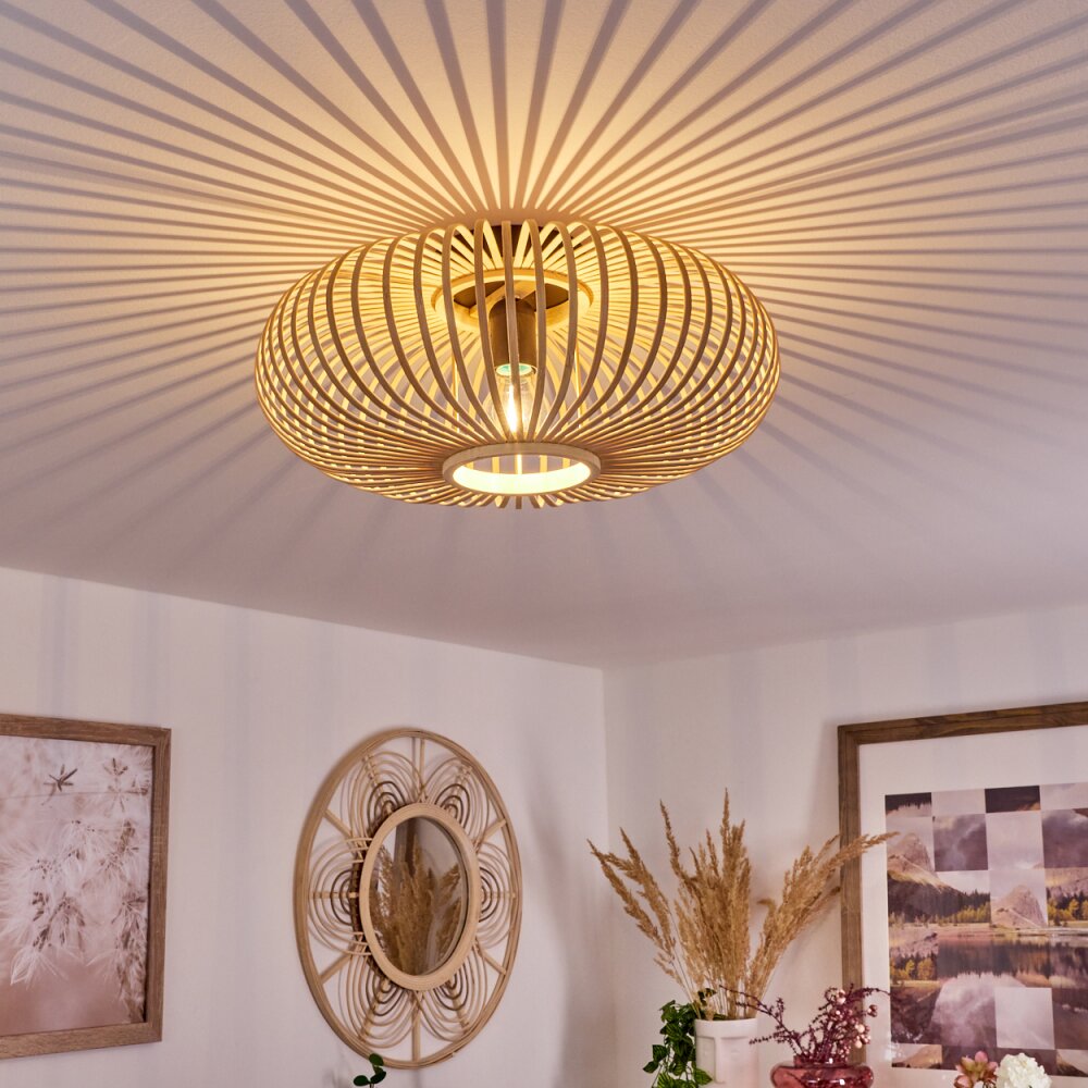Oravi Plafondlamp Hout licht, 1-licht main product photo