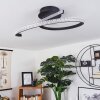 Rheinfelden Plafondlamp LED Zwart, 1-licht