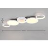 Trio-Leuchten Salsa Plafondlamp LED Wit, 1-licht