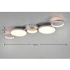 Trio-Leuchten Salsa Plafondlamp LED Titan, 1-licht
