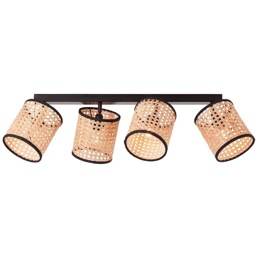 Brilliant-Leuchten Wiley Plafondlamp Zwart, 4-lichts main product photo