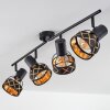 Tarasp Plafondlamp Zwart, 4-lichts