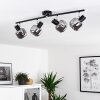 Lexington Plafondlamp Chroom, Zwart, 4-lichts